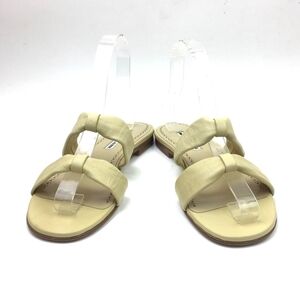Manolo Blahnik Pallera knot-detail leather sandals sz 9
